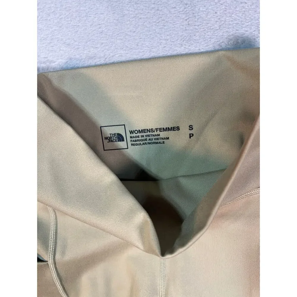 The North Face Khaki Shorts Biker Womens Small Hiking Activewear Athleisure - Picture 5 of 6
